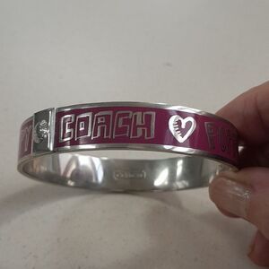 Coach Fushia Valentine "Poppy" Bracelet...E.U. C.